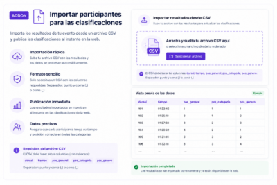 Importador de recultados