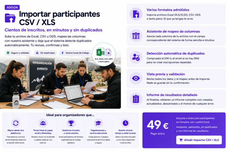 Importar participantes