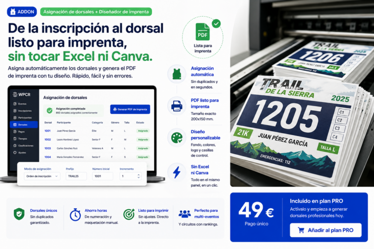 Diseñador de dorsales